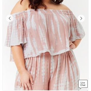 Off the shoulder crop top